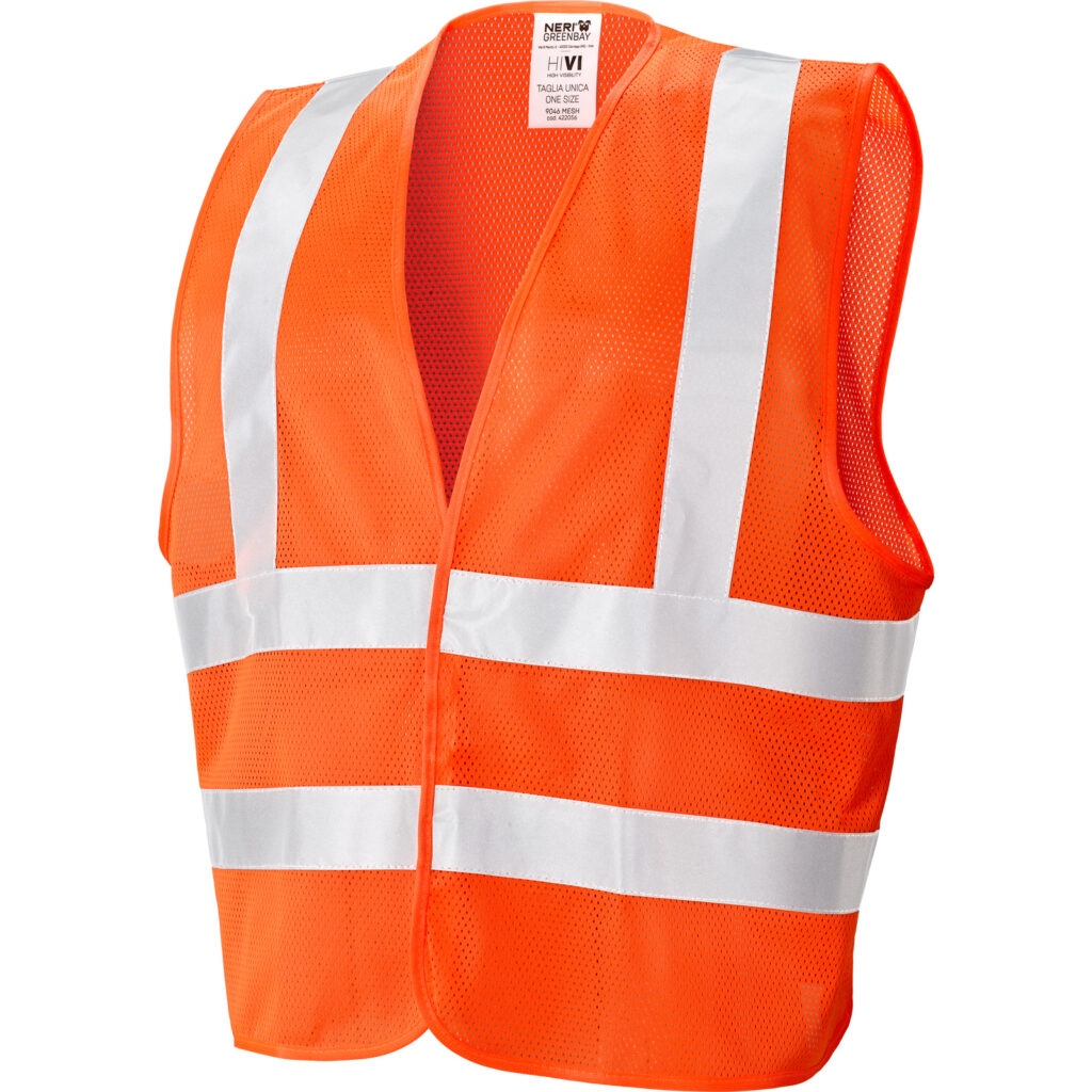 Gilet ad alta visibilità 100% poliestere a rete 9046 MESH 10 pezzi